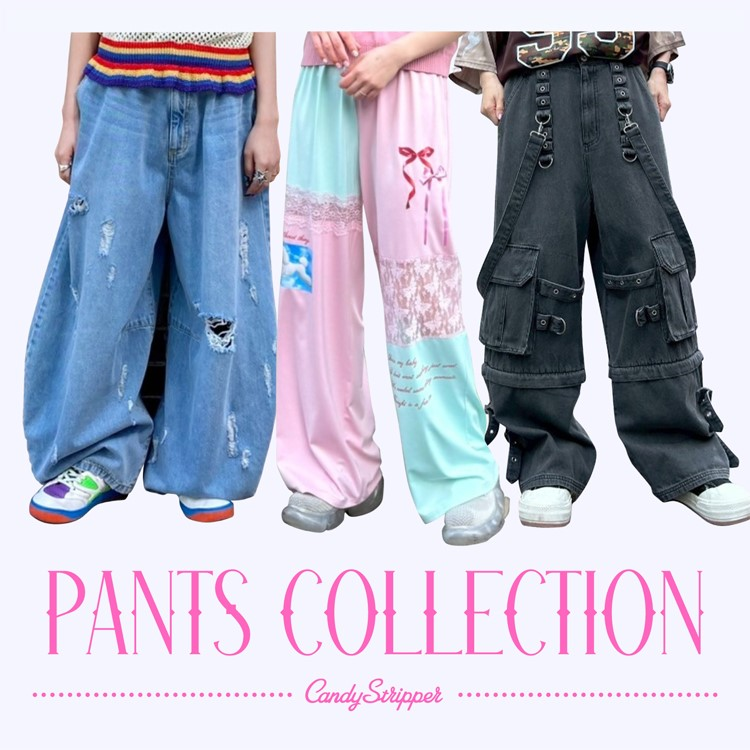 Candy stripper ショートパンツ　ライトブルー Candy Stripper（キャンディストリッパー）の「ANGELIC LACY