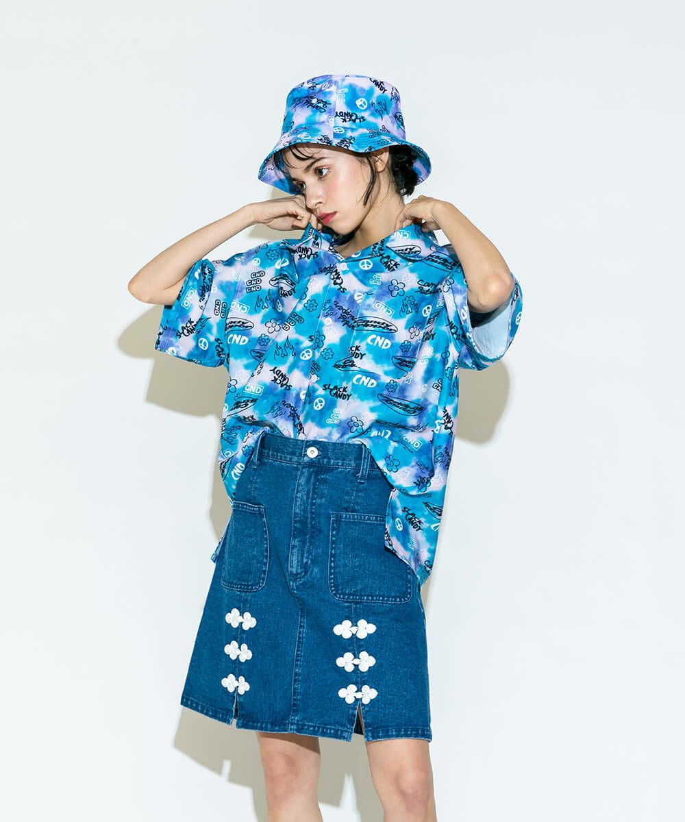 CHINA DENIM SKIRT | Candy Stripper（キャンディ ストリッパー