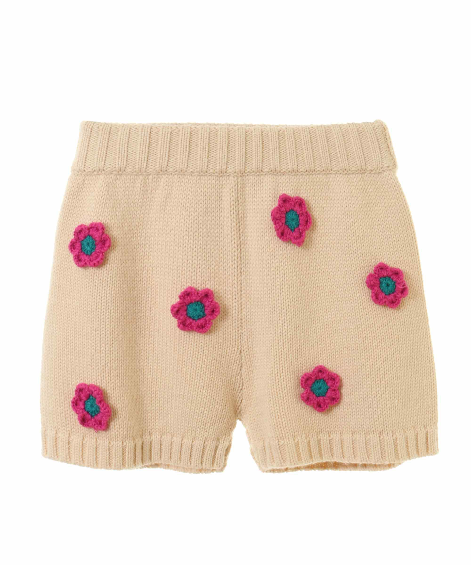 FLOWER CROCHET KNIT パンツ stripper ☆-