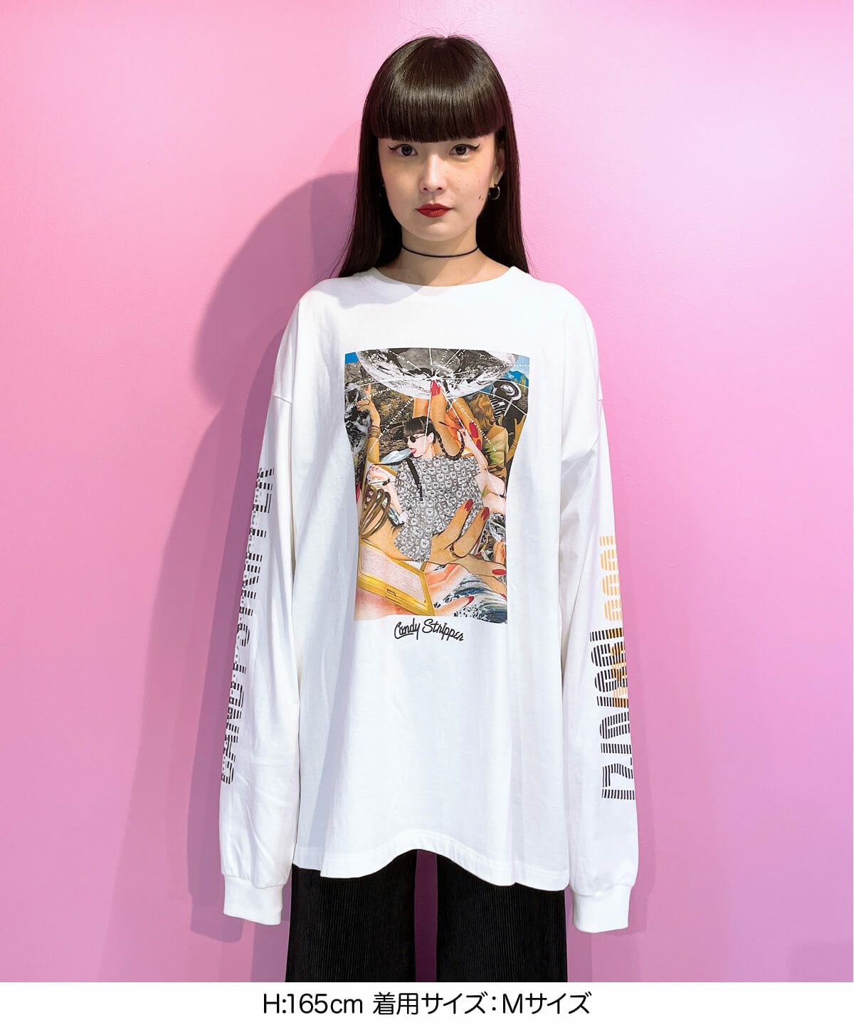 河村康輔×秋元梢×Candy Stripper PHOTO COLLAGE L/S TEE(MONO) | Candy 