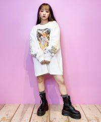 河村康輔×秋元梢】PHOTO COLLAGE L/S TEE(COLOR) | Candy