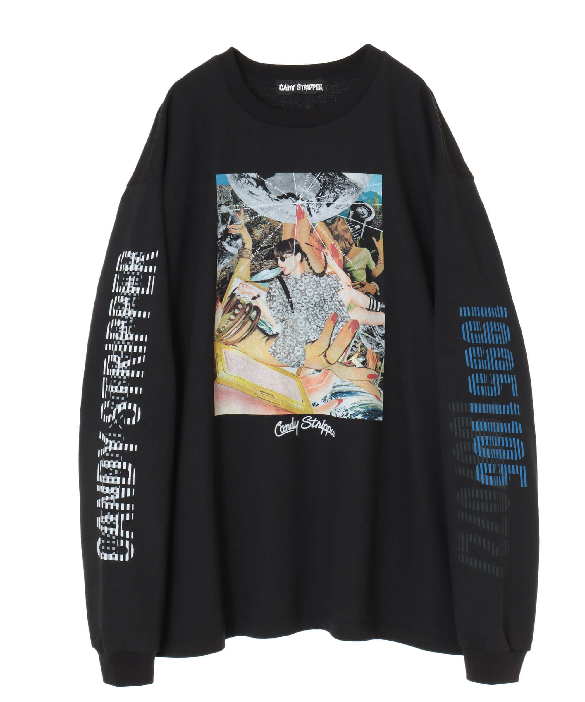 河村康輔×秋元梢】PHOTO COLLAGE L/S TEE(COLOR) | Candy