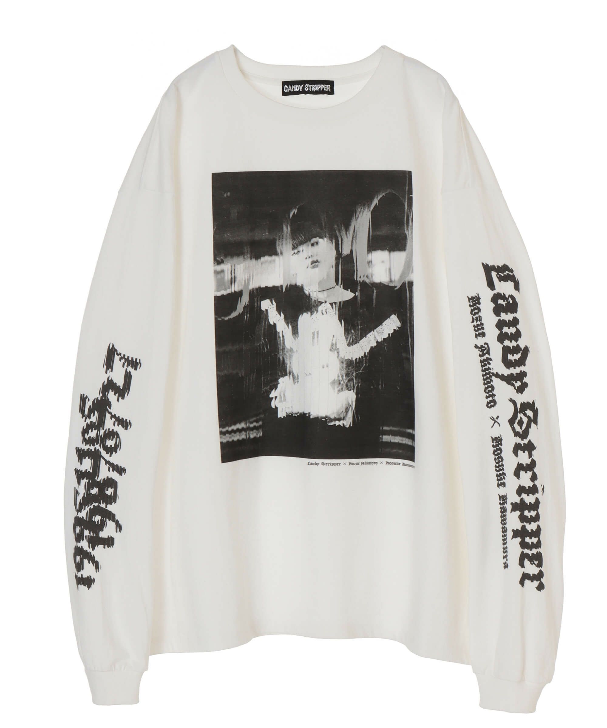 河村康輔×秋元梢×Candy Stripper PHOTO COLLAGE L/S TEE(MONO)