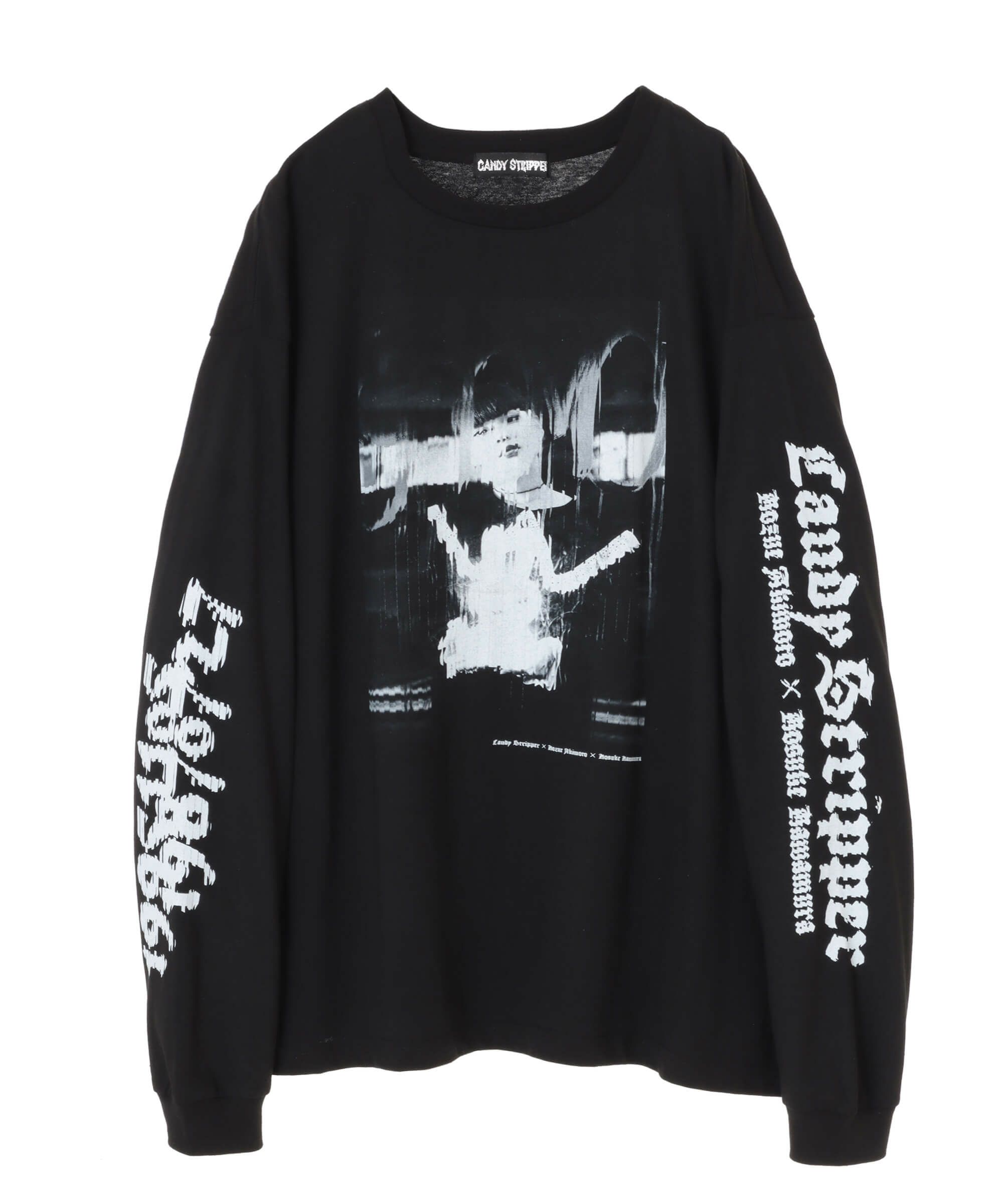 河村康輔×秋元梢×Candy Stripper PHOTO COLLAGE L/S TEE(MONO)