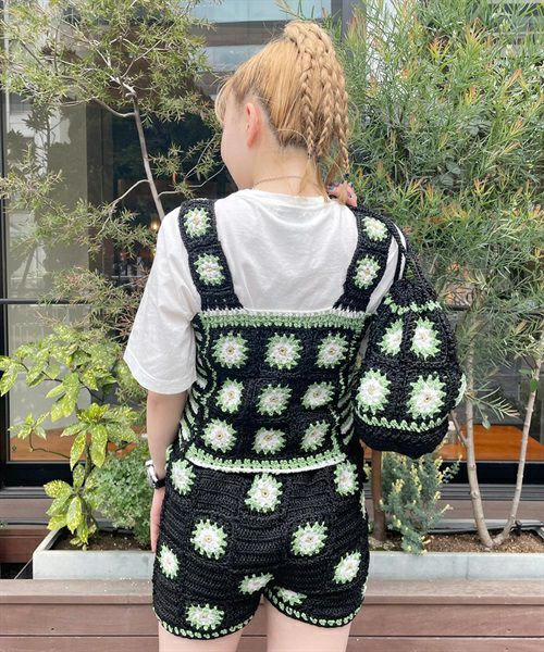 Candy Stripper キャンディストリッパー フラワー柄スカートパンツ Candy Stripper｜キャンディストリッパーのその他パンツ（花柄