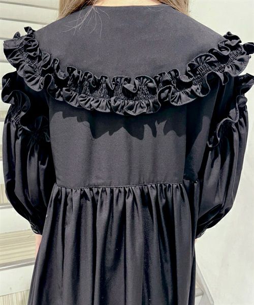 BIG FRILL COLLAR DRESS | Candy Stripper(キャンディ ストリッパー ...