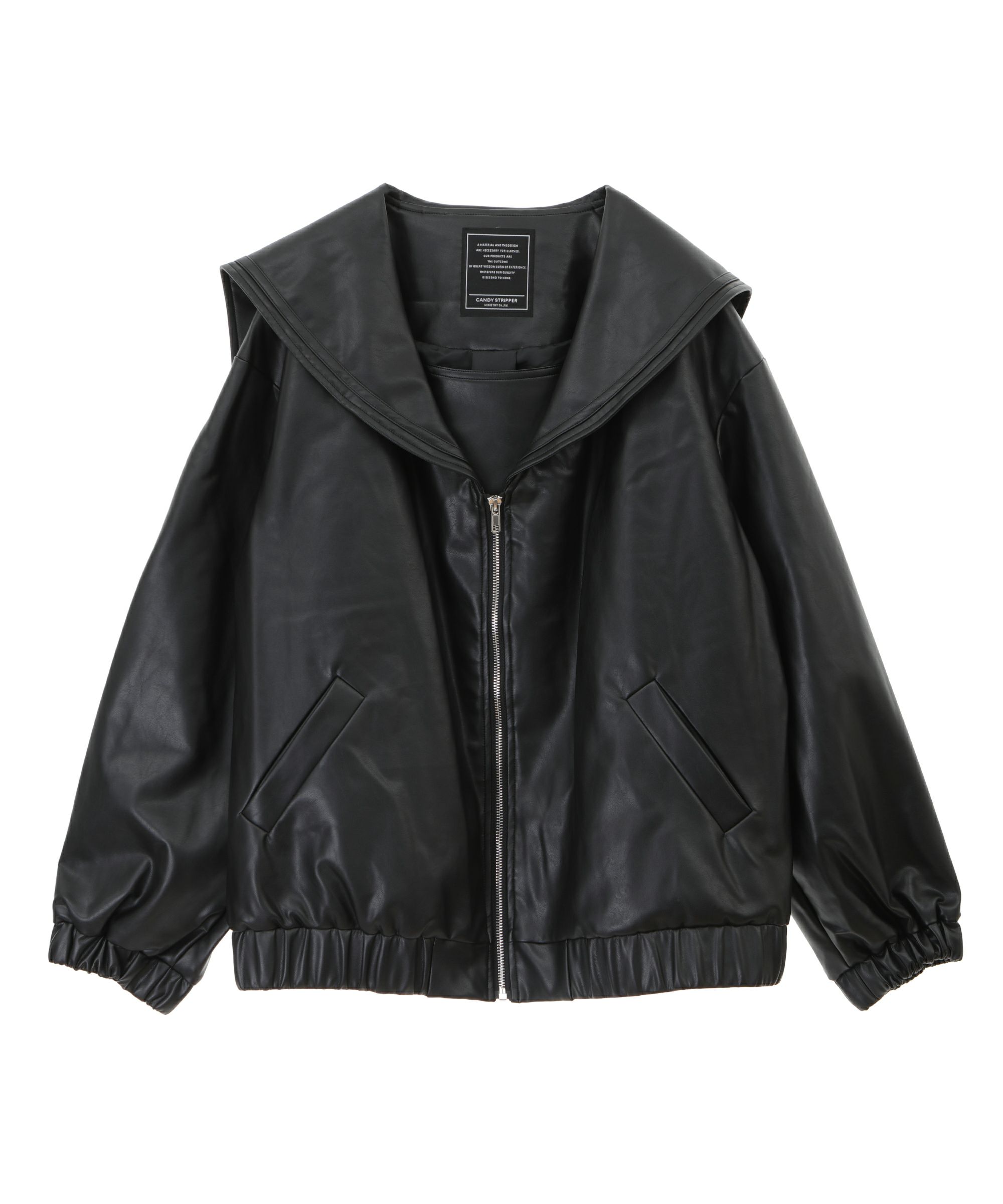 FAKE LEATHER SAILOR BLOUSON