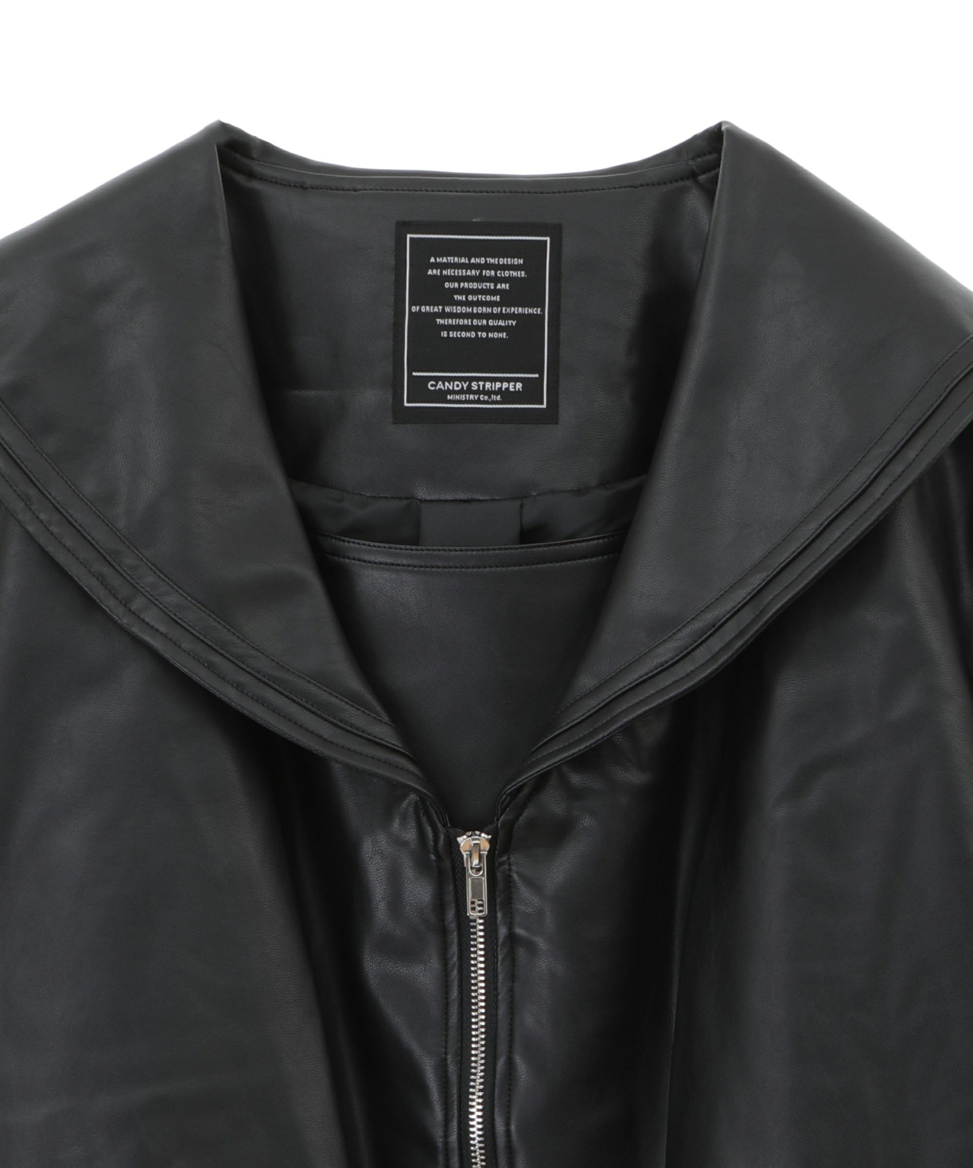 FAKE LEATHER SAILOR BLOUSON