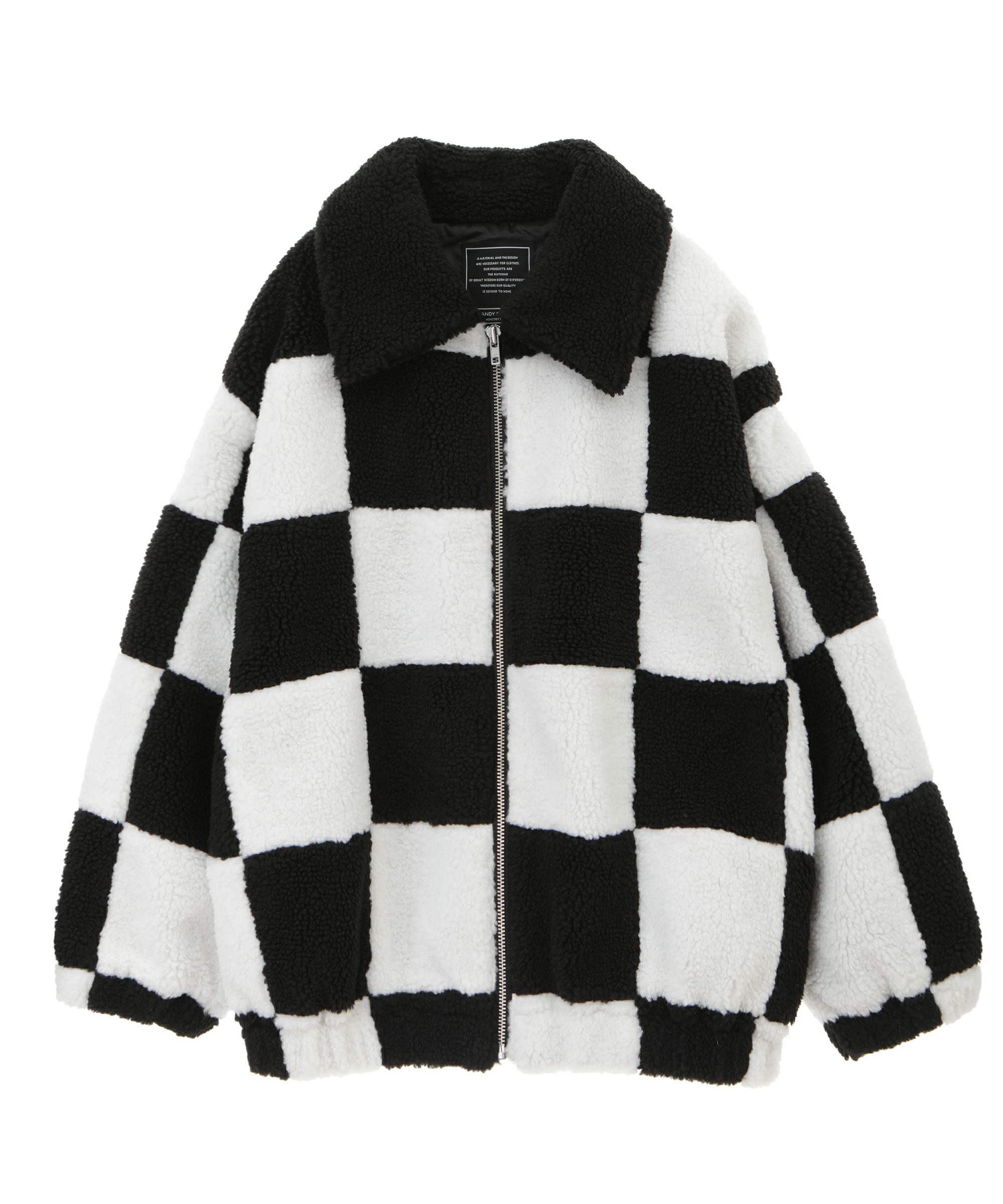 CHECKERED BOA JACKET | Candy Stripper（キャンディ ストリッパー