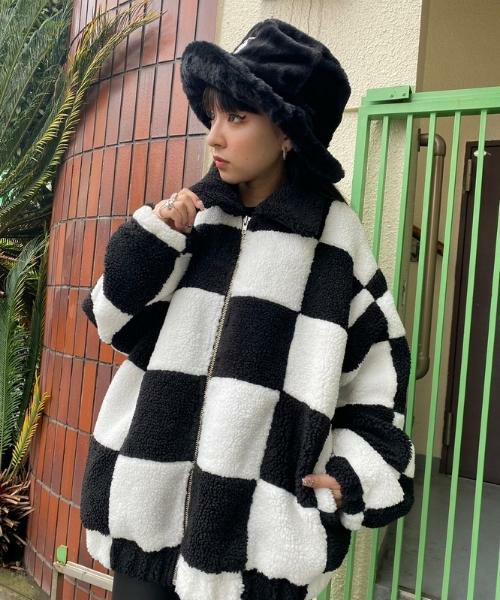 CHECKERED BOA JACKET | Candy Stripper（キャンディ ストリッパー 