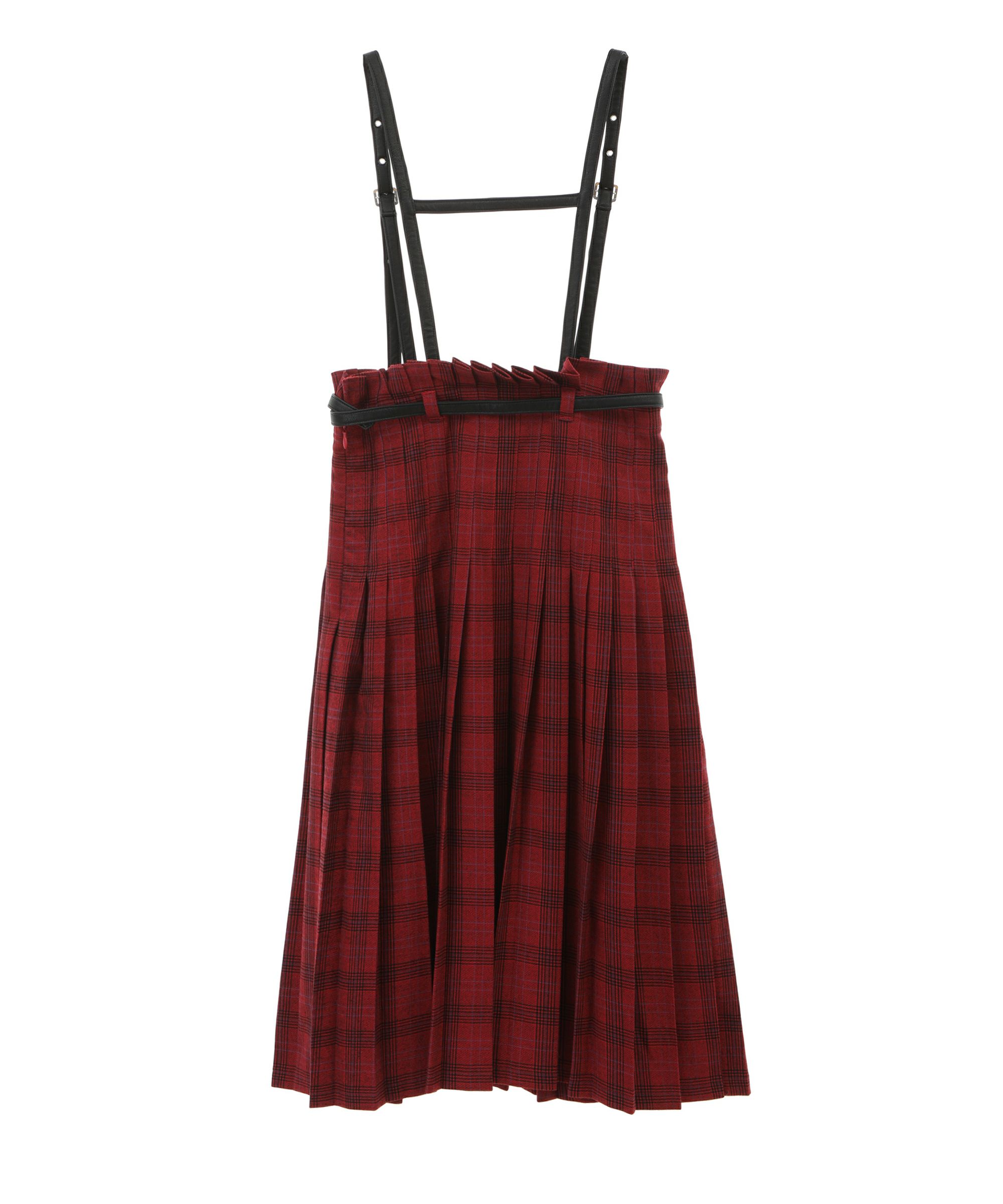 meer. TWO PATTERN JUMPER SKIRT ジャンパースカート - ロングワンピース