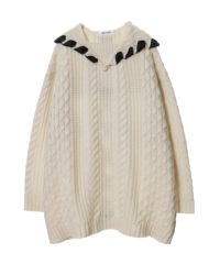 LACE UP SAILOR CABLE KNIT