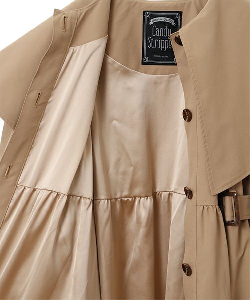 LYRICAL TIERED TRENCH COAT
