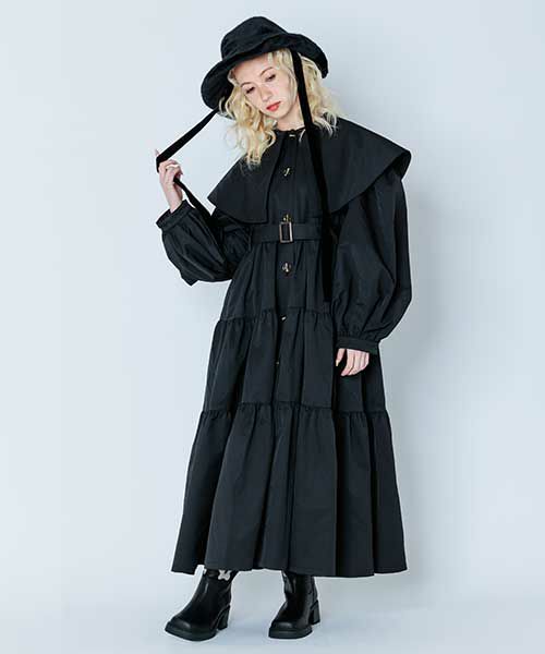 LYRICAL TIERED TRENCH COAT