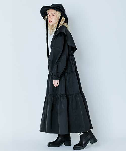 LYRICAL TIERED TRENCH COAT