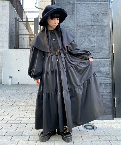 LYRICAL TIERED TRENCH COAT