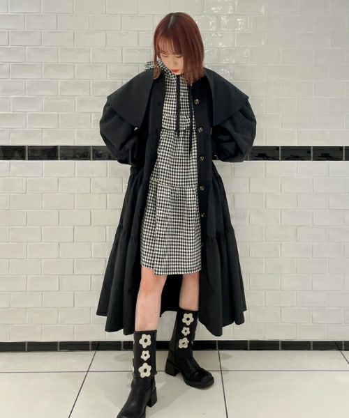 LYRICAL TIERED TRENCH COAT
