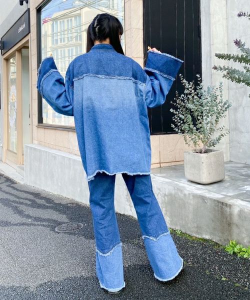 COMBINED DENIM PANTS | Candy Stripper（キャンディ ストリッパー