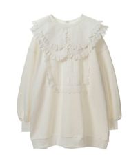 FRILL COLLAR SWEAT TOPS