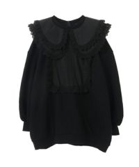 FRILL COLLAR SWEAT TOPS