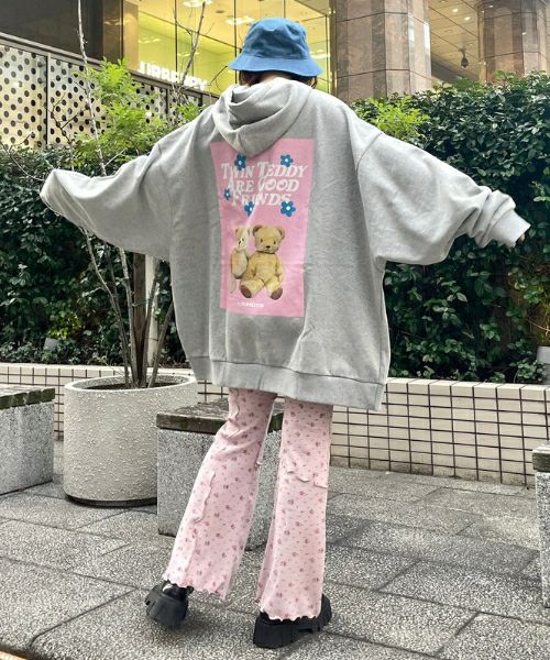 TWIN TEDDY BIG SWEAT HOODIE