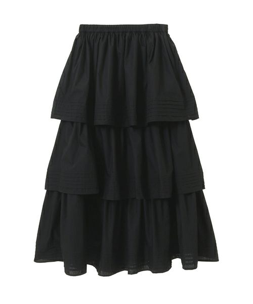 PIN TUCK TIERED SKIRT | Candy Stripper（キャンディ