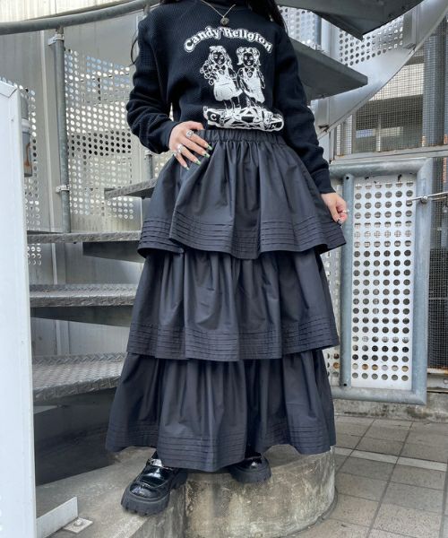 キャンディストリッパー　ティアードスカート TINY RIBBON TIERED SKIRT | Candy Stripper（キャンディ