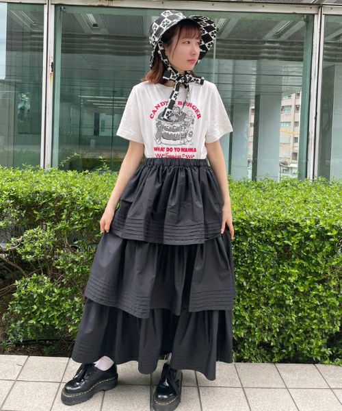 キャンディストリッパー ETERNAL JOURNEY TIERED SKIRT - ロングスカート