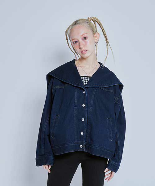 candy stripper SAILOR DENIM JACKET | www.innoveering.net