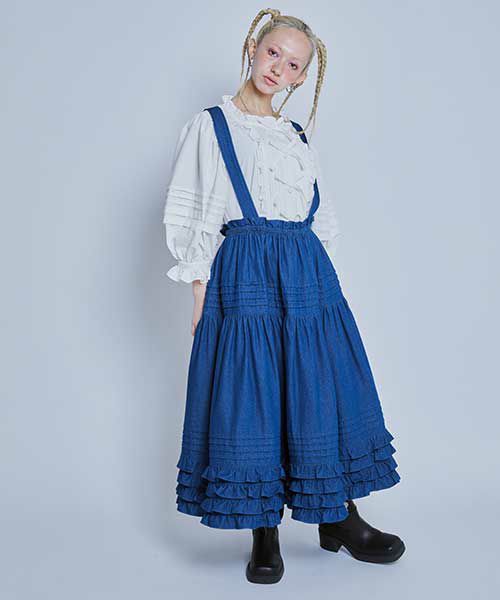 HOLIDAY DENIM JUMPER SKIRT