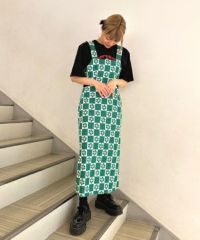 Candy Stripper FLOWER CHECKED OP ワンピース Candy Stripper FLOWER CHECKED OP ワンピース