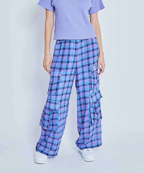 【新発売】今週の市販 CHIFFON CHECK PANTS Stripper（キャンディ Candy | パンツ