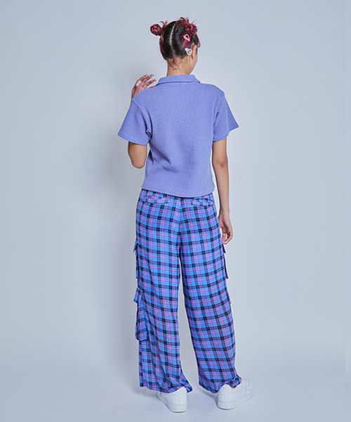 CHECK CHIFFON PANTS | Candy Stripper（キャンディ