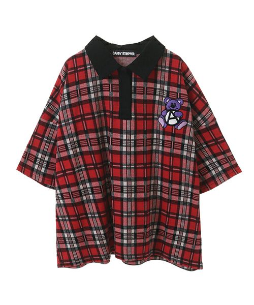 ANARCHY BEAR POLO TOPS | Candy Stripper（キャンディ ストリッパー