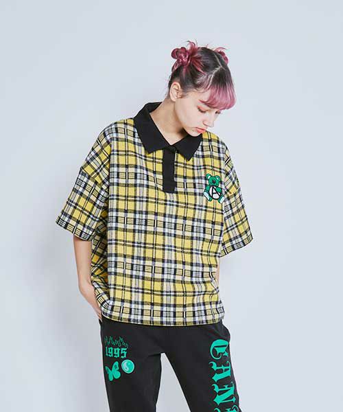 ANARCHY BEAR POLO TOPS