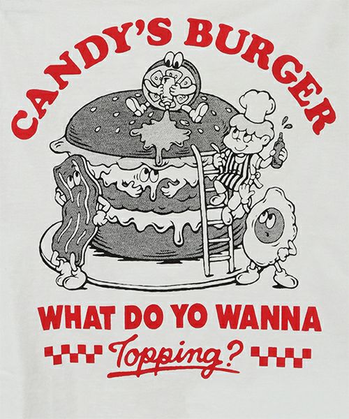 CANDY'S BURGER TEE | Candy Stripper（キャンディ ストリッパー 