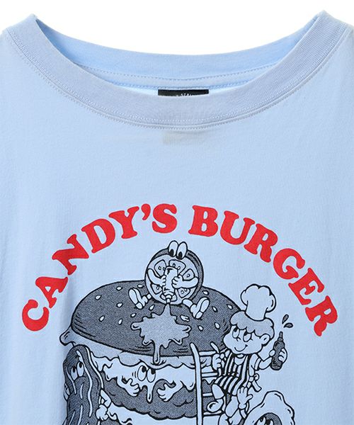CANDY'S BURGER TEE | Candy Stripper（キャンディ ストリッパー 