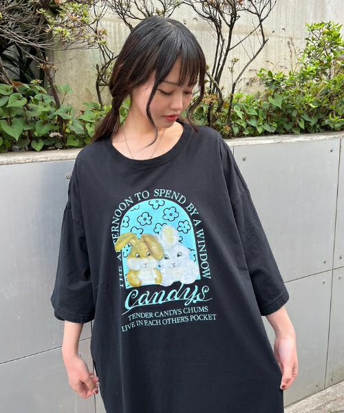 CANDY'S BUNNY BIGBIG TEE | Candy Stripper（キャンディ ストリッパー 