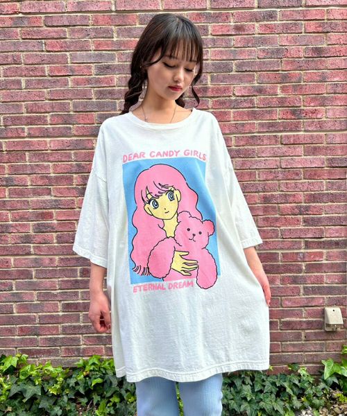 DEAR CANDY GIRLS BIGBIG TEE | Candy Stripper（キャンディ