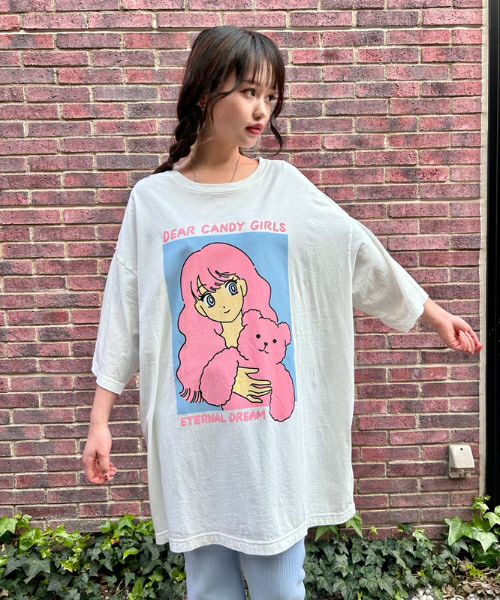 DEAR CANDY GIRLS BIGBIG TEE | Candy Stripper（キャンディ