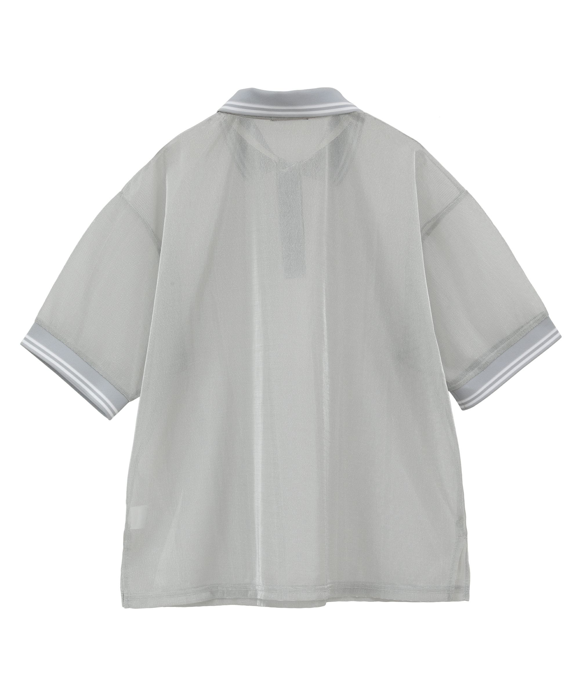 SHEER GLITTER POLO TOPS | Candy Stripper（キャンディ ストリッパー 