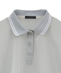 SHEER GLITTER POLO TOPS | Candy Stripper（キャンディ