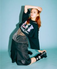 SHEER GLITTER POLO トップス SHEER GLITTER POLO TOPS | Candy Stripper（キャンディ