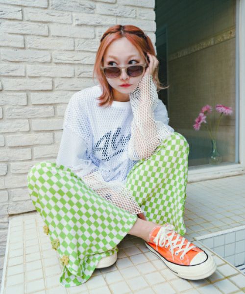 キャンディストリッパー BROKEN SMILE TRACK PANTS | Candy Stripper（キャンディ