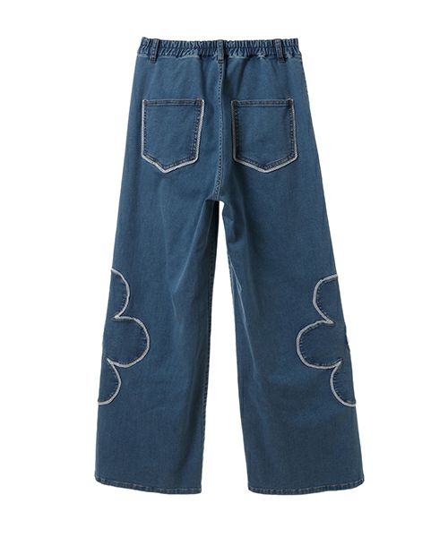 BE MY FLOWER DENIM PANTS