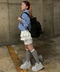 BELOVED FRILL BACKPACK | Candy Stripper（キャンディ
