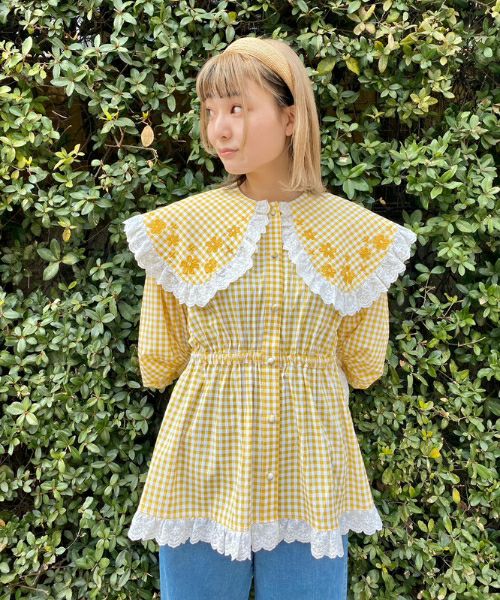 ETERNAL JOURNEY FRILL COLLAR ブラウス-