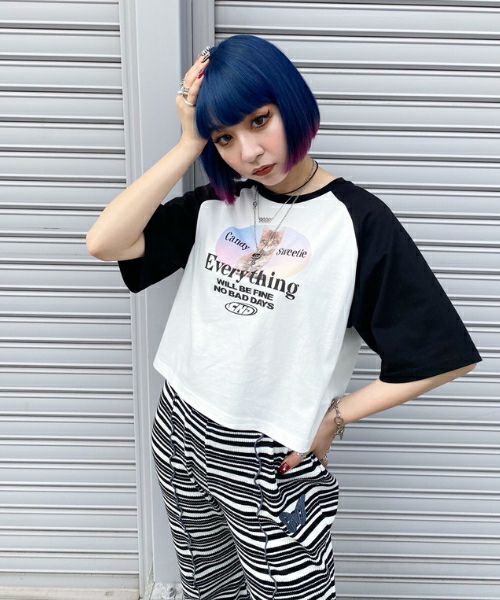 MY SWEETIE RAGLAN TOPS | Candy Stripper（キャンディ ストリッパー