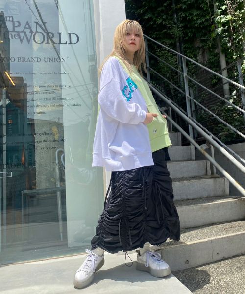 DRAWSTRING GATHER SKIRT | Candy Stripper（キャンディ ストリッパー