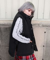 DROP THE STRINGS PADDING VEST | Candy Stripper（キャンディ